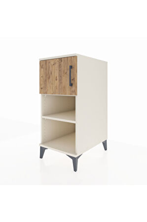 Kronos Komodin 2 Raflı Tek Kapaklı 44x59x96 Aytaşı-Çam