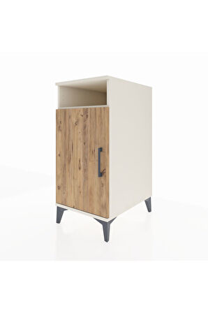 Kronos Komodin 3 Raflı Tek Kapaklı 44x59x96 Aytaşı-Çam