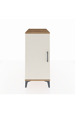 Kronos Komodin 2 Raflı Tek Kapaklı 44x59x96 Çam-Aytaşı