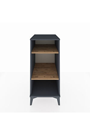 Kronos Komodin 2 Raflı 44x59x96 Antrasit-Çam