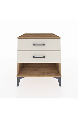 Kronos Komodin 2 Çekmeceli 60x59x64 Çam-Aytaşı