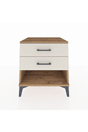 Kronos Komodin 2 Çekmeceli 60x59x64 Çam-Aytaşı