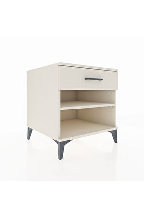 Kronos Komodin Tek Raflı Tek Çekmeceli 60x59x64 Aytaşı-Aytaşı