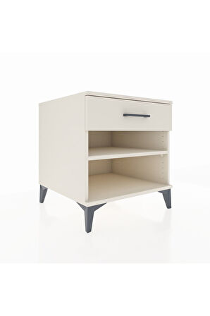 Kronos Komodin Tek Raflı Tek Çekmeceli 60x59x64 Aytaşı-Aytaşı