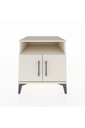 Kronos Komodin 2 Raflı 2 Kapaklı 60x59x64 Aytaşı-Aytaşı