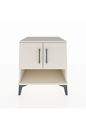 Kronos Komodin 2 Raflı 2 Kapaklı 60x59x64 Aytaşı-Aytaşı