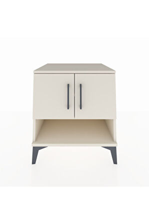 Kronos Komodin 2 Raflı 2 Kapaklı 60x59x64 Aytaşı-Aytaşı