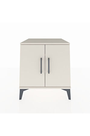 Kronos Komodin 2 Raflı 2 Kapaklı 60x59x64 Aytaşı-Aytaşı