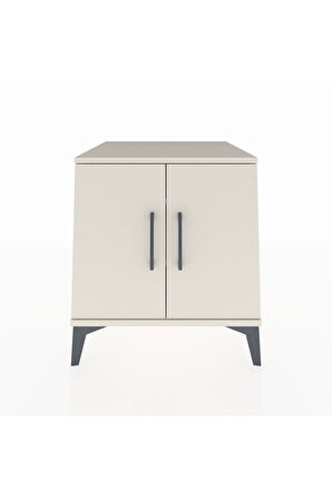 Kronos Komodin 2 Raflı 2 Kapaklı 60x59x64 Aytaşı-Aytaşı