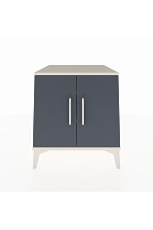 Kronos Komodin 2 Raflı 2 Kapaklı 60x59x64 Aytaşı-Antrasit