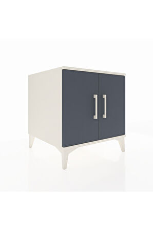 Kronos Komodin 2 Raflı 2 Kapaklı 60x59x64 Aytaşı-Antrasit