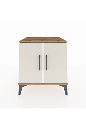 Kronos Komodin 2 Raflı 2 Kapaklı 60x59x64 Çam-Aytaşı