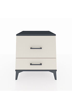 Kronos Komodin 2 Çekmeceli 60x59x64 Antrasit-Aytaşı