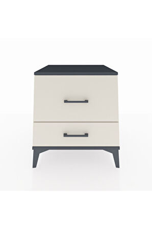 Kronos Komodin 2 Çekmeceli 60x59x64 Antrasit-Aytaşı