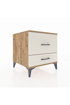 Kronos Komodin 2 Çekmeceli 60x59x64 Çam-Aytaşı