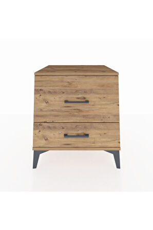 Kronos Komodin 2 Çekmeceli 60x59x64 Çam-Çam