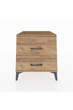 Kronos Komodin 2 Çekmeceli 60x59x64 Çam-Çam