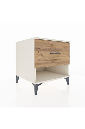 Kronos Komodin Tek Çekmeceli 60x59x64 Aytaşı-Çam