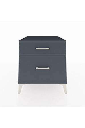 Kronos Komodin 2 Çekmeceli 60x59x64 Antrasit-Antrasit