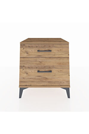 Kronos Komodin 2 Çekmeceli 60x59x64 Çam-Çam