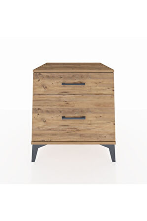 Kronos Komodin 2 Çekmeceli 60x59x64 Çam-Çam