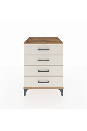 Kronos Komodin 4 Çekmeceli 60x59x80 Çam-Aytaşı