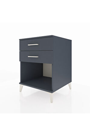 Kronos Komodin 2 Çekmeceli 60x59x80 Antrasit-Antrasit