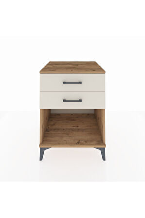 Kronos Komodin 2 Çekmeceli 60x59x80 Çam-Aytaşı