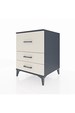 Kronos Komodin 3 Çekmeceli 60x59x80 Antrasit-Aytaşı