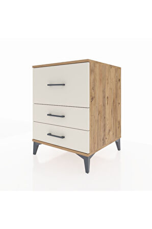 Kronos Komodin 3 Çekmeceli 60x59x80 Çam-Aytaşı