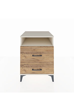 Kronos Komodin Tek Raflı 2 Çekmeceli 60x59x80 Aytaşı-Çam
