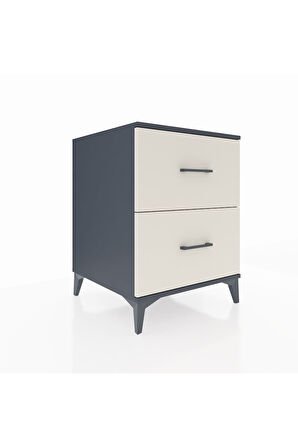 Kronos Komodin 2 Çekmeceli 60x59x80 Antrasit-Aytaşı