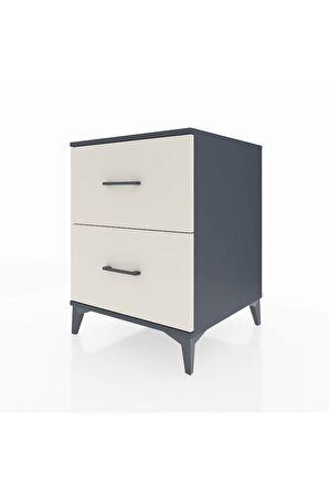 Kronos Komodin 2 Çekmeceli 60x59x80 Antrasit-Aytaşı