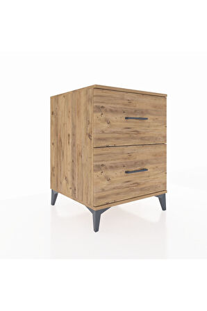 Kronos Komodin 2 Çekmeceli 60x59x80 Çam-Çam