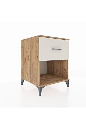 Kronos Komodin Tek Çekmeceli 60x59x80 Çam-Aytaşı