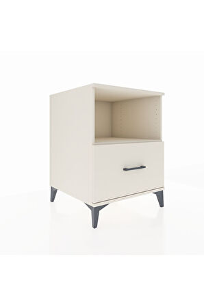 Kronos Komodin Tek Raflı Tek Çekmeceli 60x59x80 Aytaşı-Aytaşı