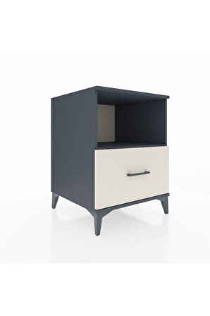 Kronos Komodin Tek Raflı Tek Çekmeceli 60x59x80 Antrasit-Aytaşı