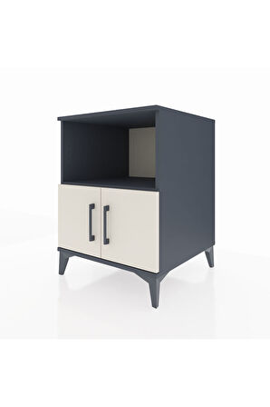 Kronos Komodin 2 Raflı 2 Kapaklı 60x59x80 Antrasit-Aytaşı