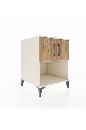 Kronos Komodin 2 Raflı 2 Kapaklı 60x59x80 Aytaşı-Çam