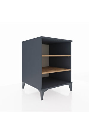 Kronos Komodin 2 Raflı 60x59x80 Antrasit-Çam