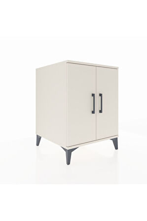 Kronos Komodin Tek Raflı 2 Kapaklı 60x59x80 Aytaşı-Aytaşı