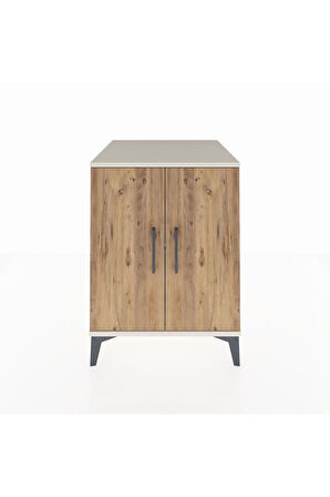 Kronos Komodin Tek Raflı 2 Kapaklı 60x59x80 Aytaşı-Çam