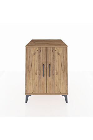 Kronos Komodin Tek Raflı 2 Kapaklı 60x59x80 Çam-Çam