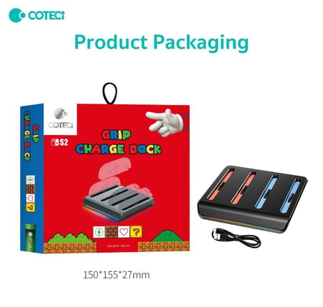 Delux Serisi COTECi Nintendo Switch 2 Joy-Con Şarj Ünitesi ve Standı Oyun Odası Gamer Genç Hediyesi