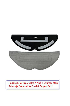 Roborock S7 S7 Sonic Mop Pro - Ultra Plus Uyumlu Mop Tutacağı Tutucu Aparat