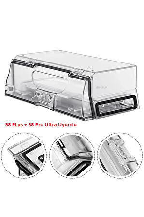 Roborock S8 Pro Ultra Plus modelleri uyumlu Toz haznesi / kutusu