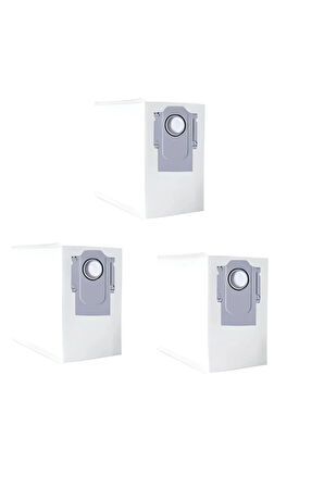 Roborock S8 Pro Plus + Ultra Max uyumlu 3 adet toz torbası