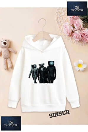Çocuk 3 ADAM TEKNOLOJİ  Baskılı Sweatshirt