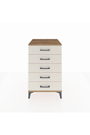 Kronos Komodin 5 Çekmeceli 60x59x96 Çam-Aytaşı