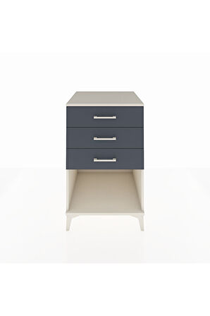 Kronos Komodin 3 Çekmeceli 60x59x96 Aytaşı-Antrasit